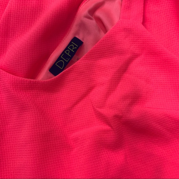 Coral cross back Dress - Picture 3 of 3